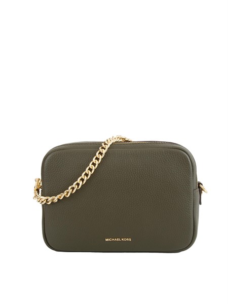 borsa bryant di michael michael kors in pelle martellata verde 32s5gytc5l