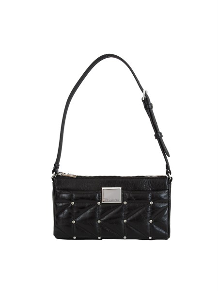 borsa karl lagerfeld in pelle lucida nera e borchie a4w30052