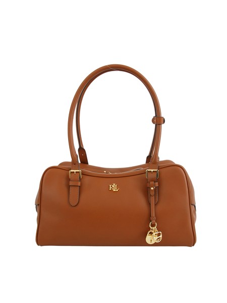 borsa marcy ralph lauren in pelle liscia cuoio mrcy431p06068001