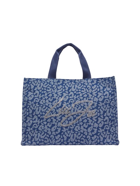 borsa tote grande liu jo donna in demin animalier in tono 2a6026d3200