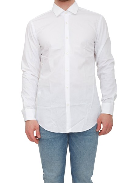 camicia bianca kenno hugo uomo in cotone kenno50289499