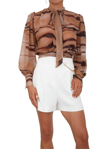 camicia in chiffon animalier elisabetta franchi ca16062e2