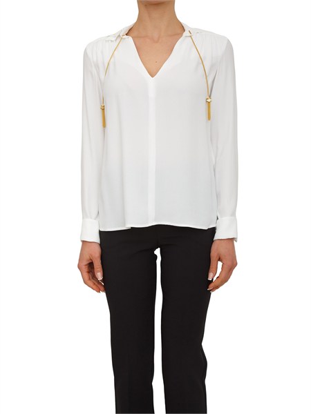 camicia in georgette avorio elisabetta franchi ca15962e2