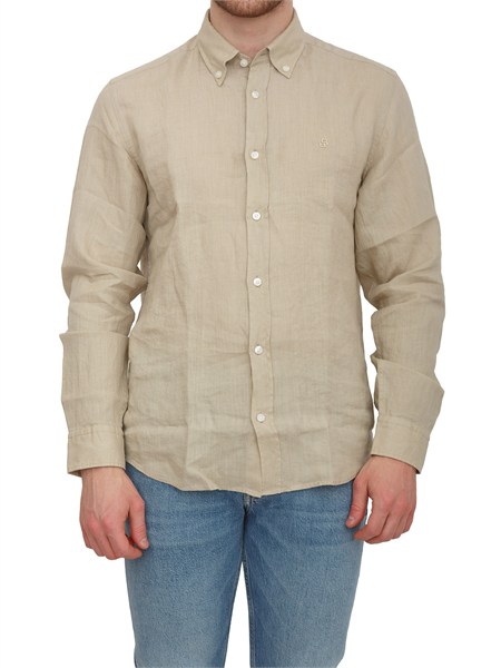 camicia liam boss uomo in lino beige h liam bd e c1 26150556077