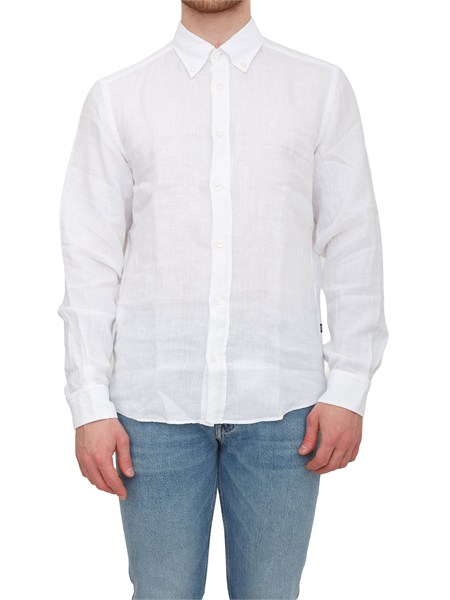 camicia liam boss uomo in lino bianco h liam bd e c1 26150556077