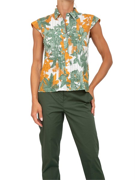 camicia manica lunga donna emme marella fantasia calenda