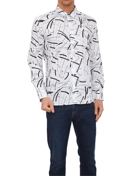 camicia manica lunga uomo antony morato bianco mmsl00614fa430546