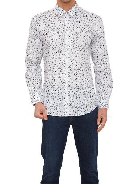 camicia manica lunga uomo antony morato bianco mmsl00628fa430530