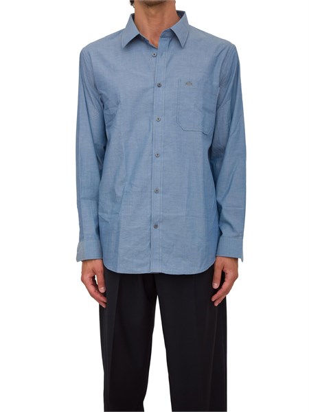 camicia manica lunga uomo armani exchange azzurro xm000666af13208