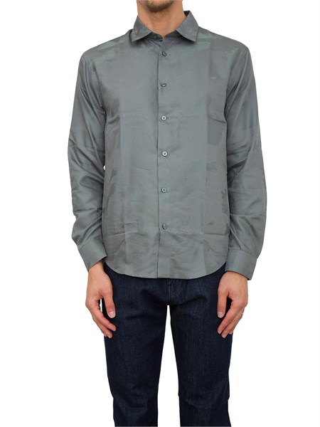 camicia manica lunga uomo armani exchange verde 3dzcl4zn3jz