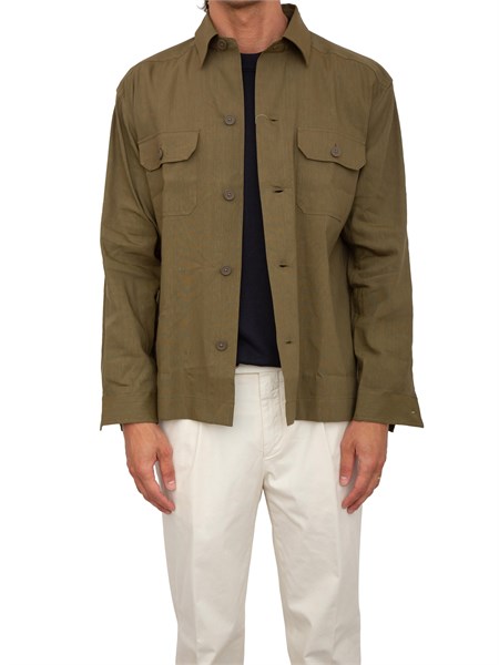 camicia manica lunga uomo boss verde pcole2pc125250539922
