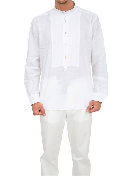 camicia manica lunga uomo eleventy bianco g75camg07tes0g153