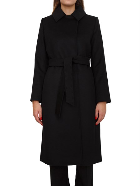 cappotto bcollag max mara in pura lana nera bcollag