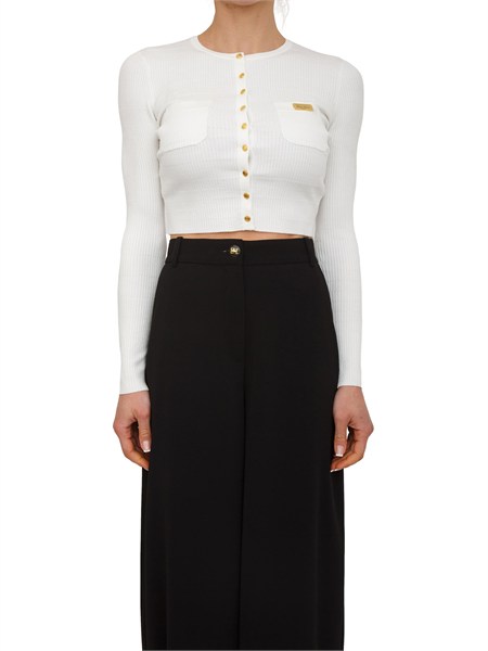 cardigan avorio elisabetta franchi mk88b61e2