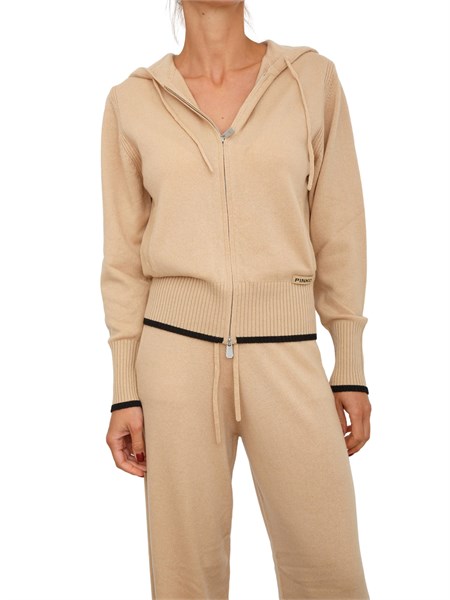 cardigan maglia pinko in lana e cashmere cammello sullawesia2q9