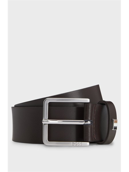 cintura boss uomo in pelle italiana marrone ther flag e sz3550486839