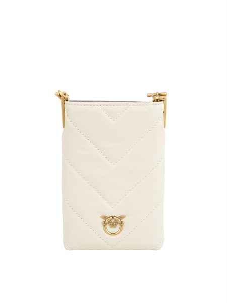 custodia smartphone pinko in pelle naplak lucida bianco 105358a2w2