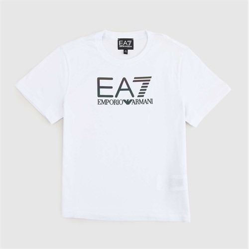 EA7 EMPORIO ARMANI EA7 EMPORIO ARMANI 3DBT53 Bj02Z 1100 T-Shirt Bianco Bambino in T-shirt