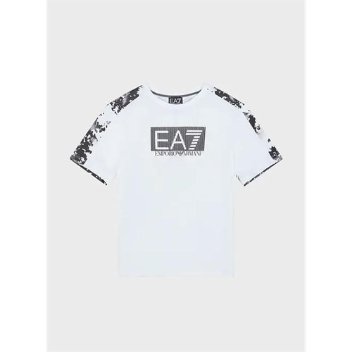 EA7 EMPORIO ARMANI EA7 EMPORIO ARMANI 3RBT54 Bj02Z 1100 Tshirt Bianco Bambino in T-shirt