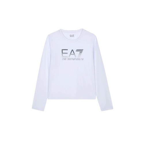 EA7 EMPORIO ARMANI EA7 EMPORIO ARMANI 6RFT13 Fj2HZ 1100 T-Shirt Bianco Bambino in T-shirt