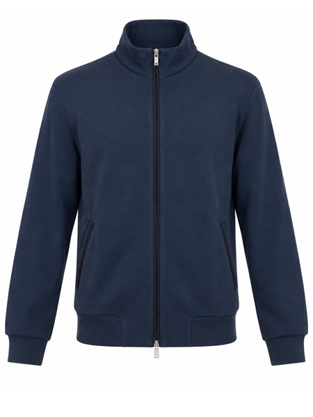 felpa aiace galassi in tessuto blu df2cm6070