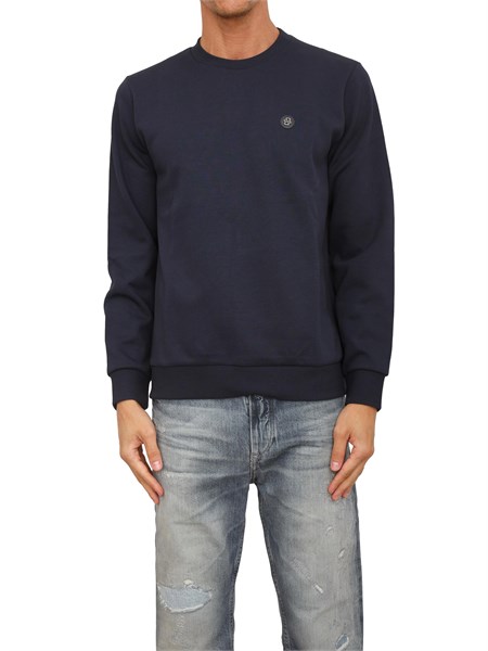 felpa boss uomo in cotone blu c sharpe150520302