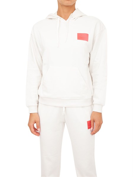 felpa donna armani exchange avorio 6lym35yj3nz
