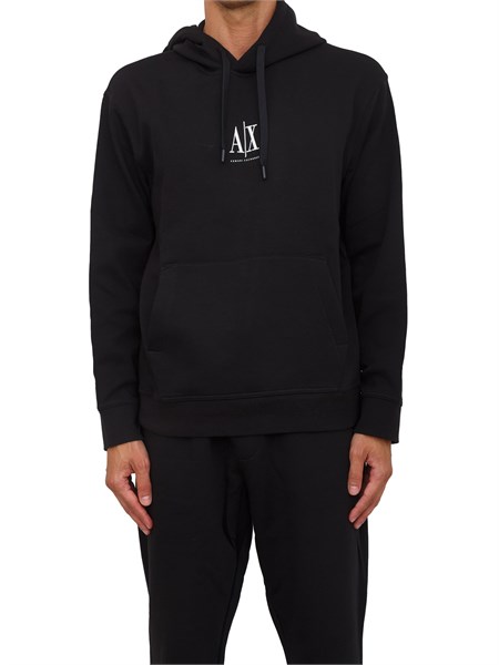 felpa uomo armani exchange nero xm000369af10818