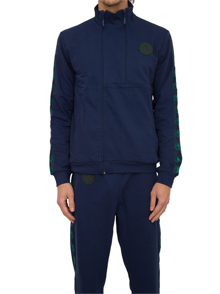 felpa uomo bikkembergs blu pbmf0017k0007