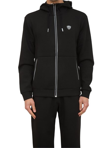 felpa uomo ea7 emporio armani nero 8npm20pj4ez
