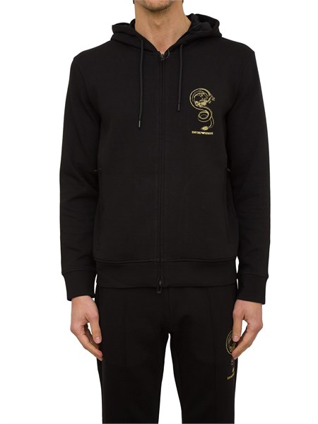 felpa uomo emporio armani nero em000001af10013