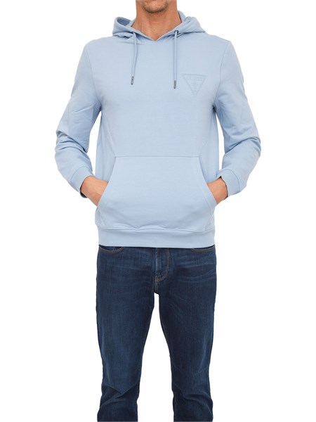 felpa uomo guess jeans azzurro m2yq52k6zs1