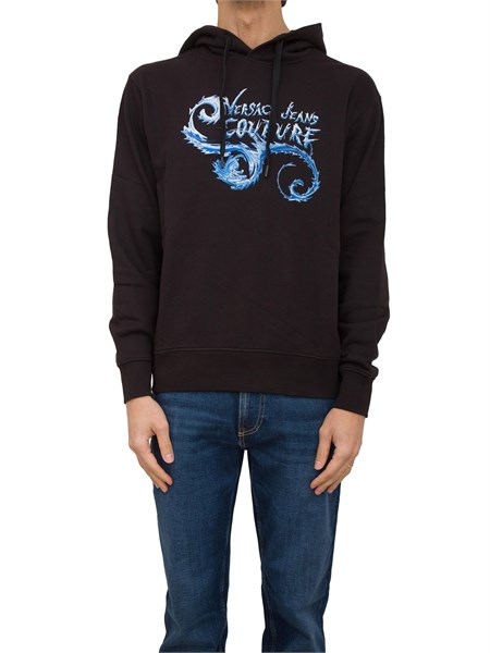 felpa uomo versace jeans couture nero 77gaic00cf02c