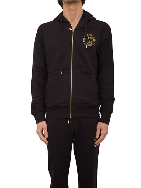 felpa uomo versace jeans couture nero 77gait00cf00t