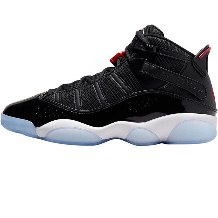 FILA FILA Jordan Men's 6 Rings Basketball Shoes 322992-012 Black/Gym Red-White Uomo