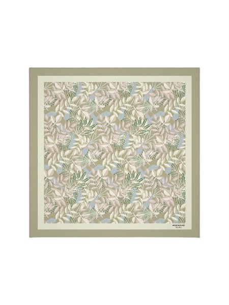 foulard 50x50 wkacamice max mara weekend stampa verde wkacamice