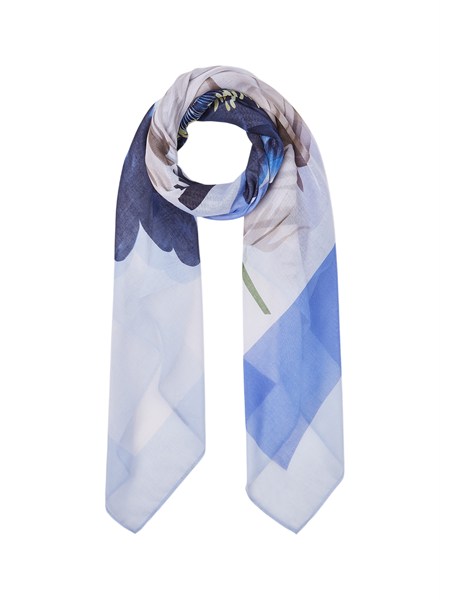 foulard grande liu jo donna colorblock celeste 2a6042t2745