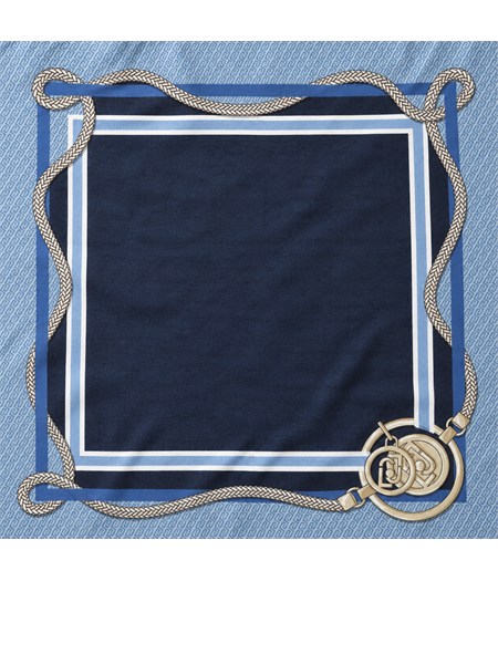 foulard liu jo donna in tessuto stampato azzurro 2a6049t2745