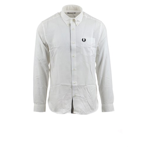FRED PERRY FRED PERRY M5650 129 Camicia Man Lunga Bianco Uomo in Camicie