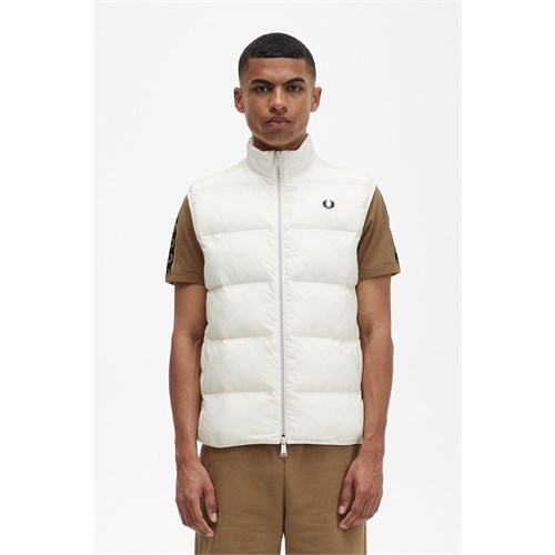 FRED PERRY FRED PERRY J4566 560 Gilet Bianco Uomo in Canotta