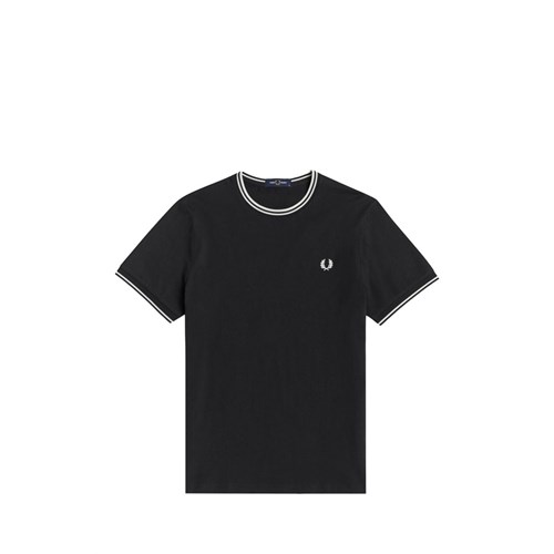 FRED PERRY FRED PERRY M1588 102B T-Shirt Nero Uomo in T-shirt