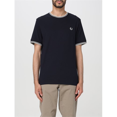 FRED PERRY FRED PERRY M1588 795B T-Shirt Nero Uomo in T-shirt