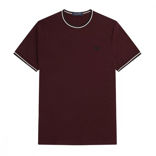 FRED PERRY FRED PERRY M1588 R80 Tshirt Rosso Uomo in T-shirt