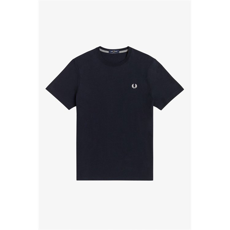 FRED PERRY FRED PERRY M1600 608B T-Shirt Crew Neck Blu Uomo