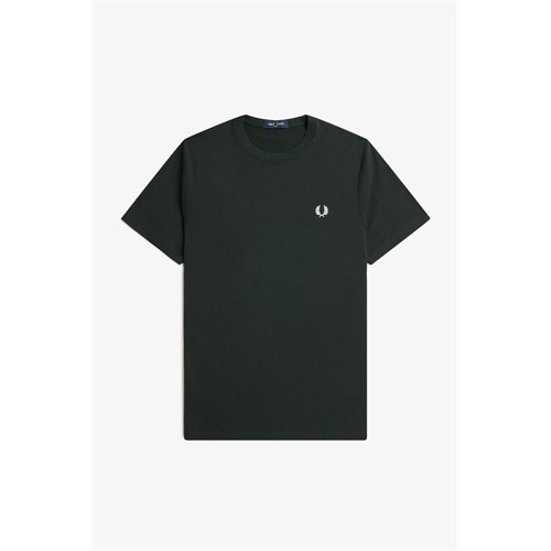 FRED PERRY FRED PERRY M1600 T50P T-Shirt Mc Verde Uomo in T-shirt