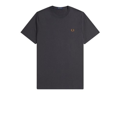 FRED PERRY FRED PERRY M1600 V07P T-Shirt Mc Grigio Uomo in T-shirt