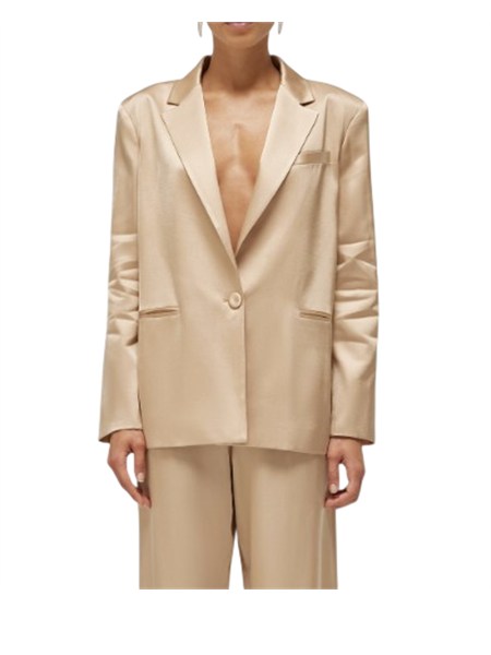 giacca blugirl in raso di viscosa cammello ra6156t448a
