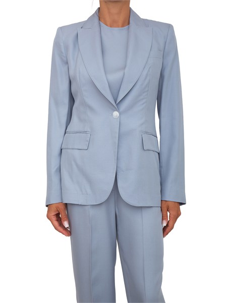 giacca darius kocca in misto lino azzurro dariusgc8526