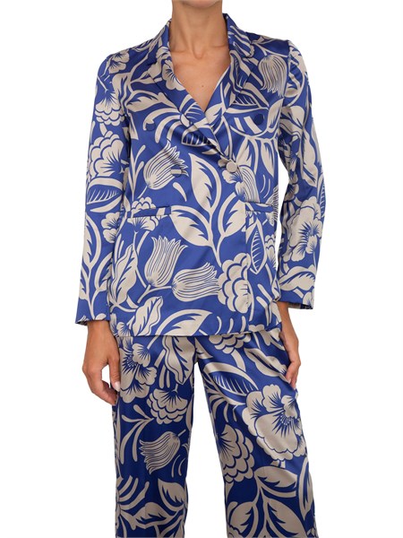 giacca doppiopetto donna emme marella blu duca1