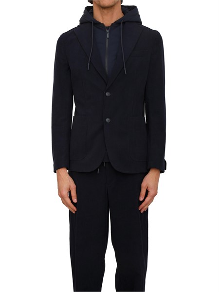 giacca giubbotto boss uomo in velluto blu p hanry hd wg 254f50549394